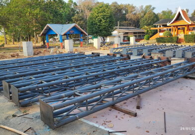 ความคืบหน้างานก่อสร้าง “โดม 30 ปี เทพฤทัยทับทิมสยาม”