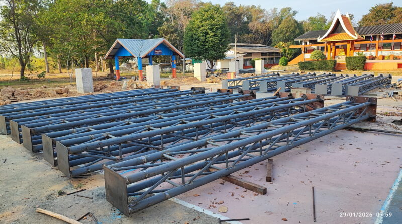 ความคืบหน้างานก่อสร้าง “โดม 30 ปี เทพฤทัยทับทิมสยาม”