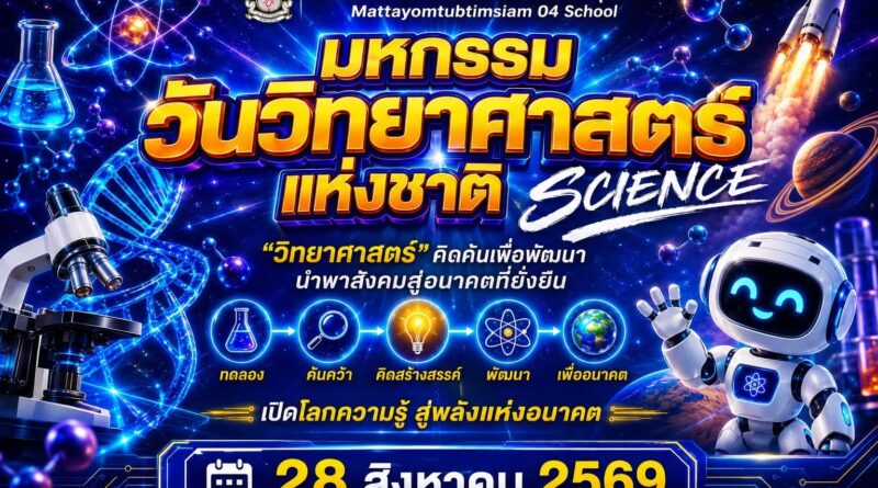 ร่วมกิจกรรม “สัปดาห์วิทยาศาสตร์ ประจำปีการศึกษา ๒๕๖๙”